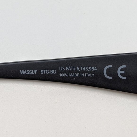 🕶️Made in Italy! Maui Jim MJ123-02W Wassup Sunglasses 60.5/17 120 /ALK144🕶️ - Picture 3 of 9